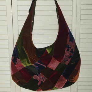 Kensie velvet hobo fall bag